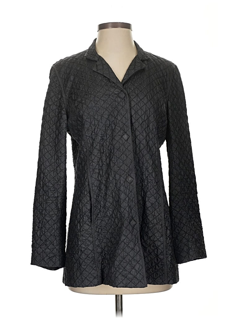 Pre-owned Eileen Fisher Jacket In Gray