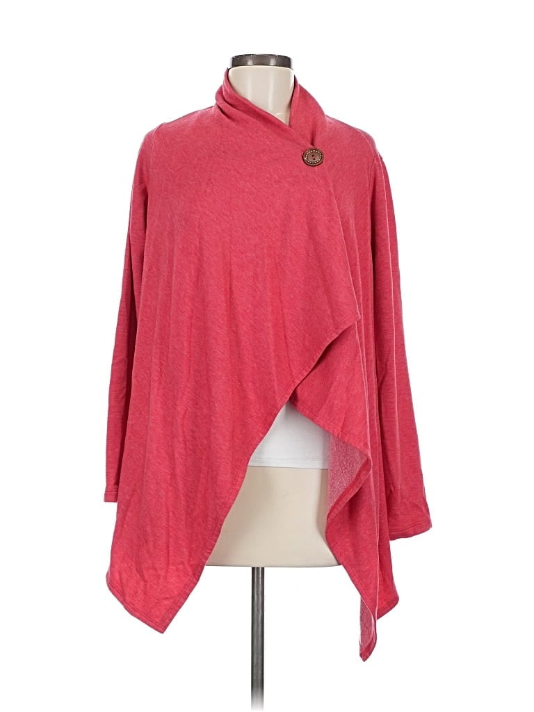 Pre-owned Bobeau Cardigan Sweater In Red