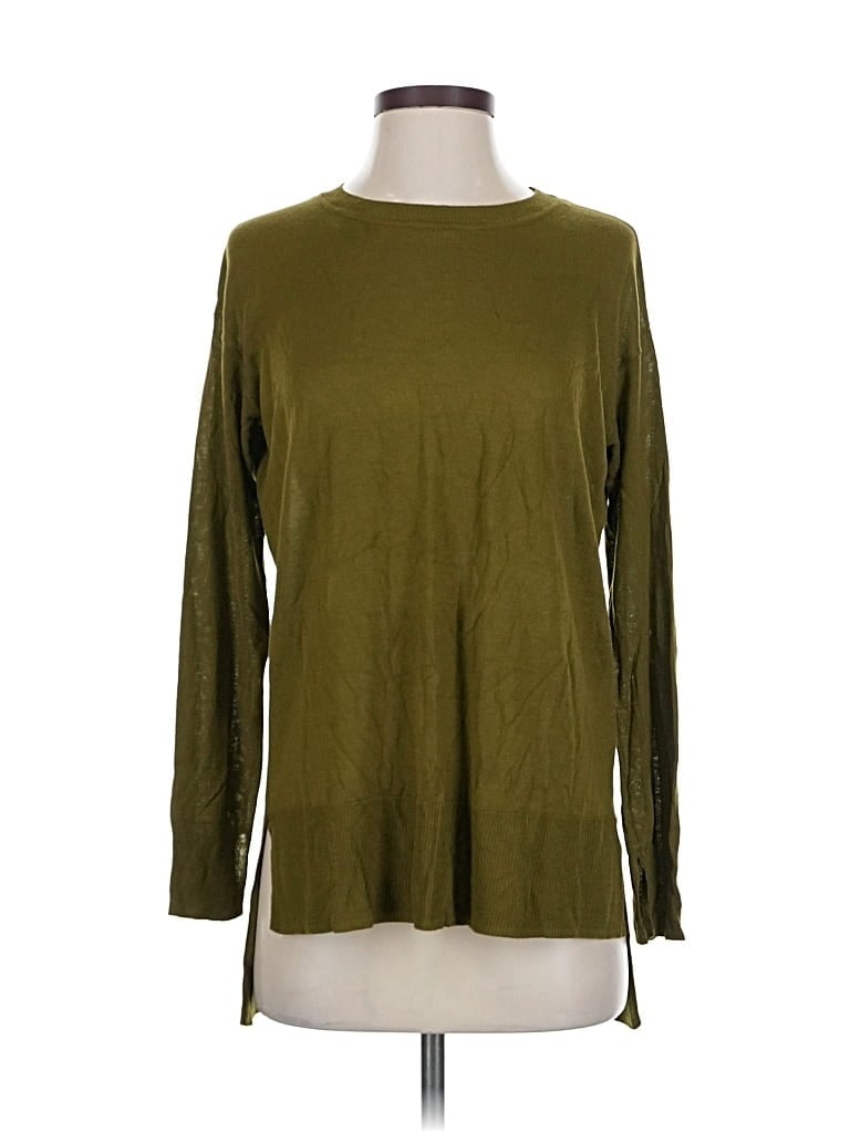 Pre-owned H&m Pullover Sweater In Green