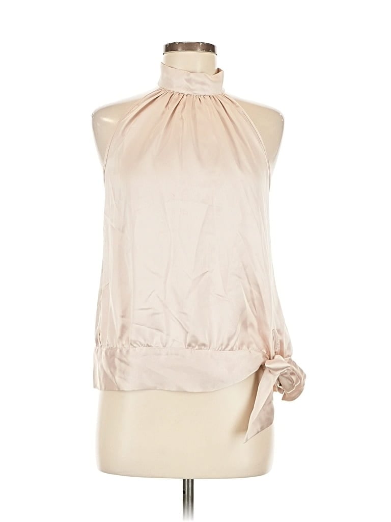 Pre-owned Rachel Zoe Tjx Sleeveless Blouse In White