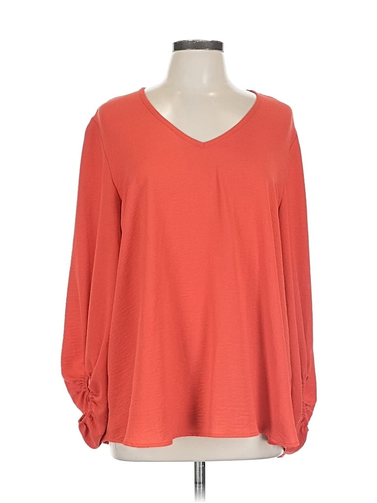 Pre-owned Jodifl Long Sleeve Blouse In Orange