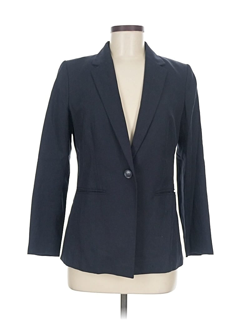 Pre-owned Ann Taylor Loft Blazer Jacket In Blue