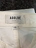 AGOLDE 100% Cotton Color Block Ivory Casual Pants Size 23 waist - photo 3