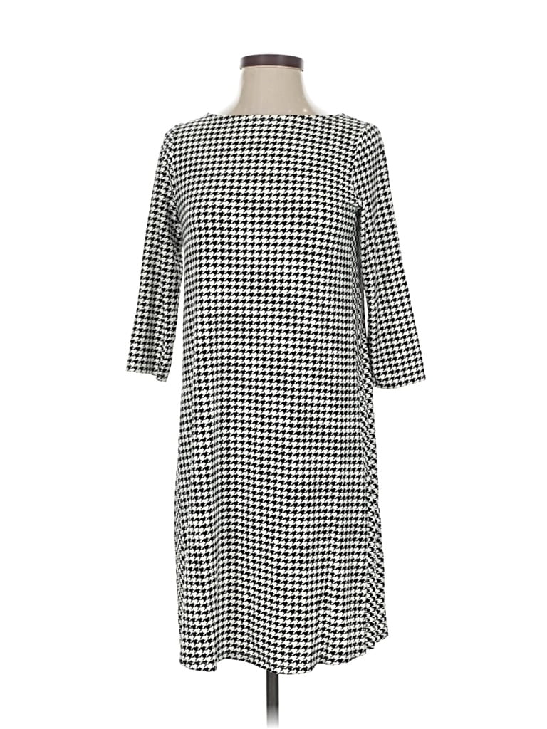Pre-owned Jjill Casual Dress In Gray