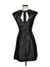 Halston Heritage Metallic Black Cocktail Dress Size 2 - photo 2