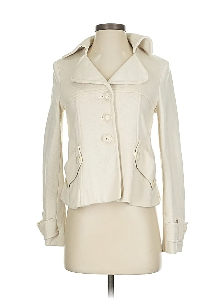 Pre-owned Nanette Lepore Coat In White