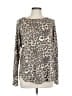 Sew in Love Animal Print Gray Pullover Sweater Size L - photo 1