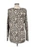 Sew in Love Animal Print Gray Pullover Sweater Size L - photo 2