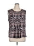Nine West 100% Polyester Black Sleeveless Blouse Size XL - photo 1