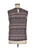 Nine West 100% Polyester Black Sleeveless Blouse Size XL - photo 2