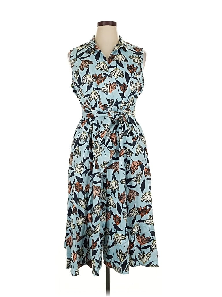 Pre-owned Nic + Zoe Casual Dress In Blue