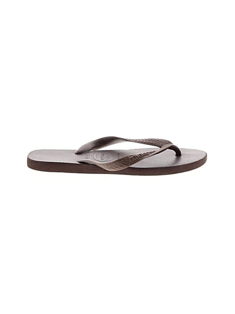 Pre-owned Havaianas Flip Flops In Brown