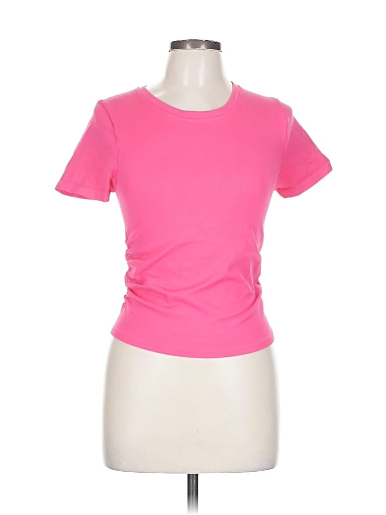 Pre-owned Oqq Short Sleeve T-shirt In Pink