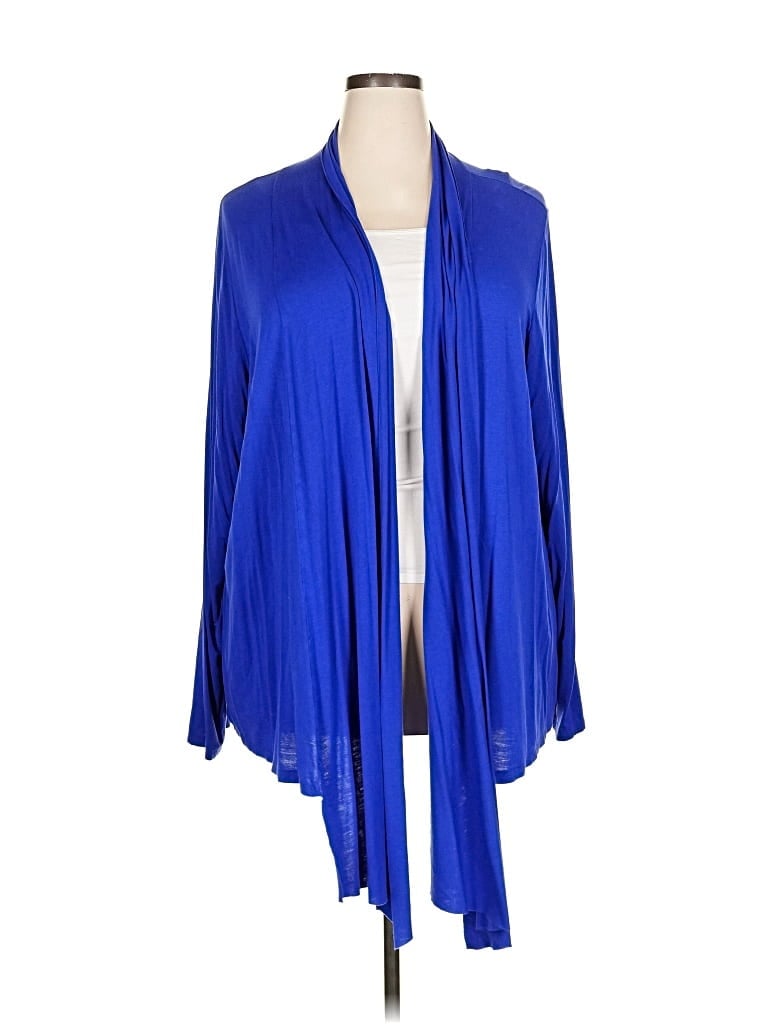 Pre-owned Lane Bryant Cardigan Sweater In Blue