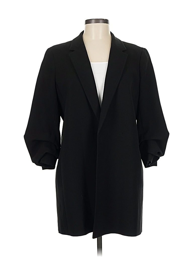 Pre-owned Lafayette 148 Coat In Black