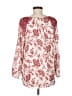BeachLunchLounge 100% Viscose Red Long Sleeve Blouse Size M - photo 2