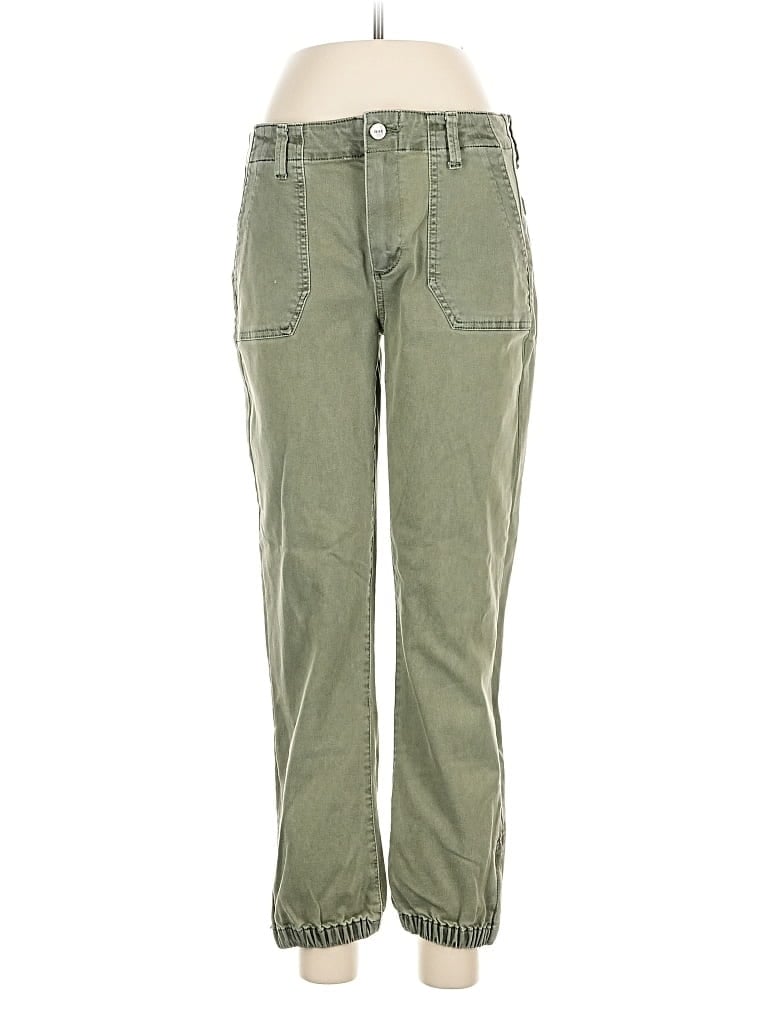 Pre-owned Paige Cargo Pants In Green