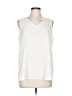 Apt. 9 100% Polyester Ivory Sleeveless Blouse Size L - photo 1