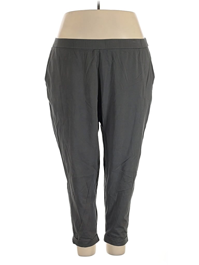 Pre-owned Eileen Fisher Active Pants In Gray