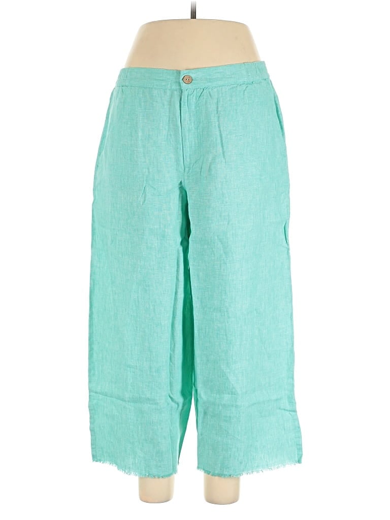 Coldwater Creek Linen Pants In Green