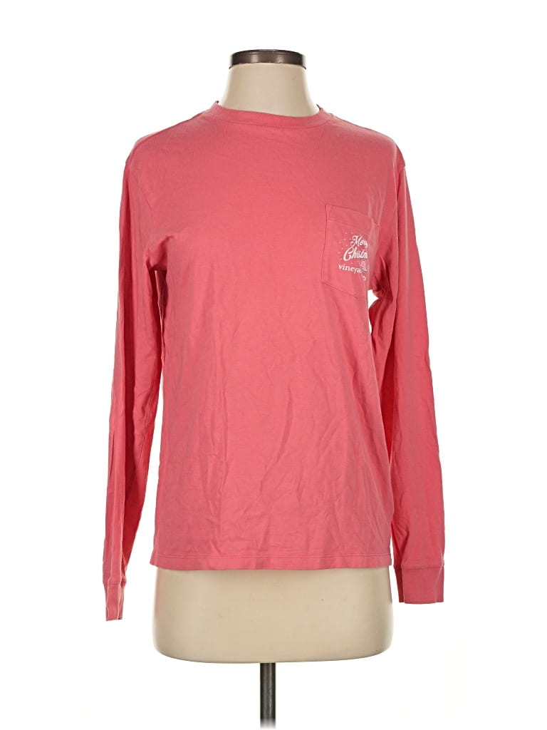 Pre-owned Vineyard Vines Long Sleeve T-shirt In Pink