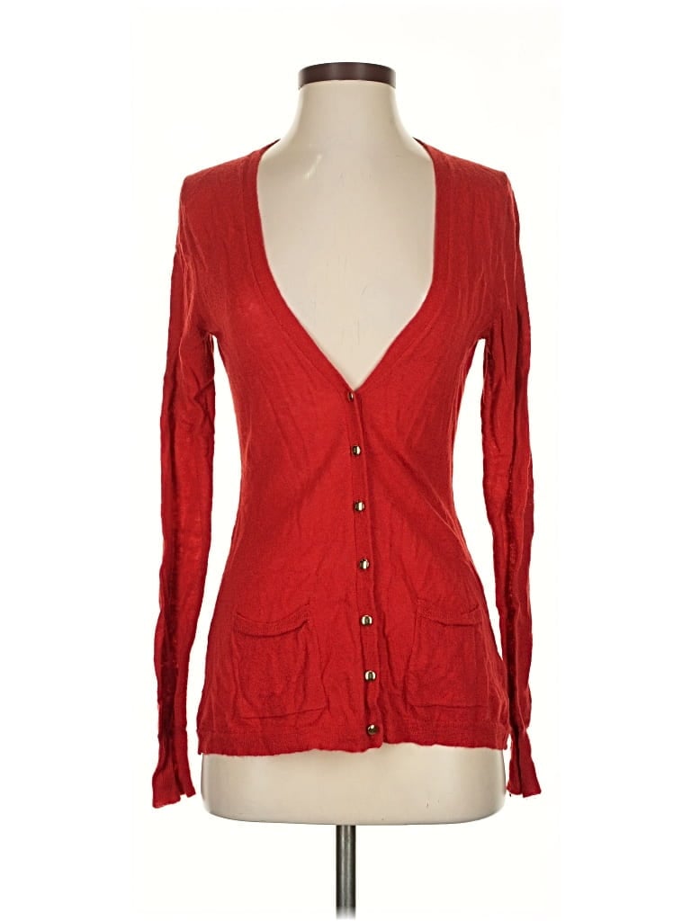 Pre-owned Banana Republic Long Sleeve T-shirt In Red