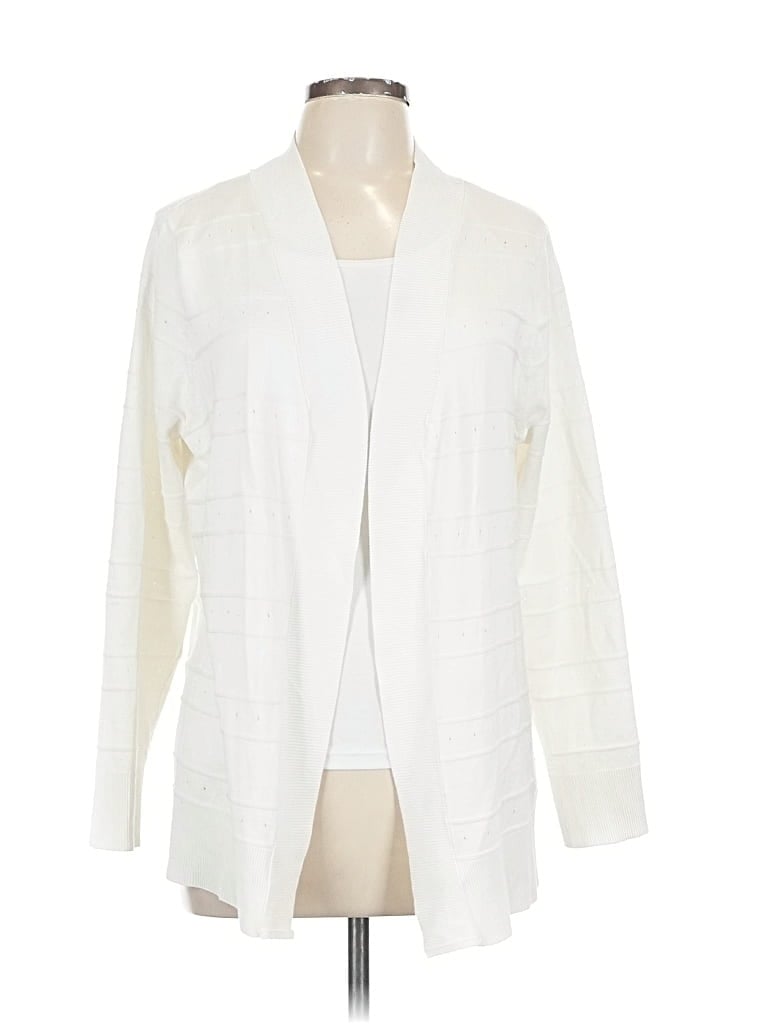 Pre-owned Karen Scott Kimono In White