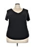 Roz & Ali Black Short Sleeve Top Size 3X - photo 1