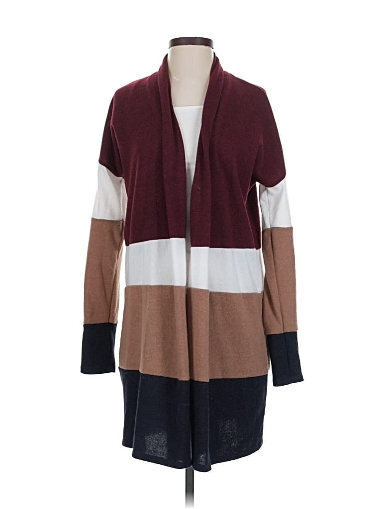 Pre-owned Beeson River Cardigan Sweater In Burgundy