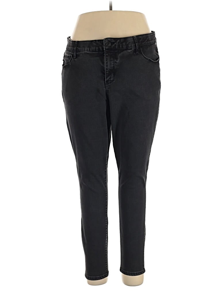 Pre-owned Ava & Viv Jeggings In Black
