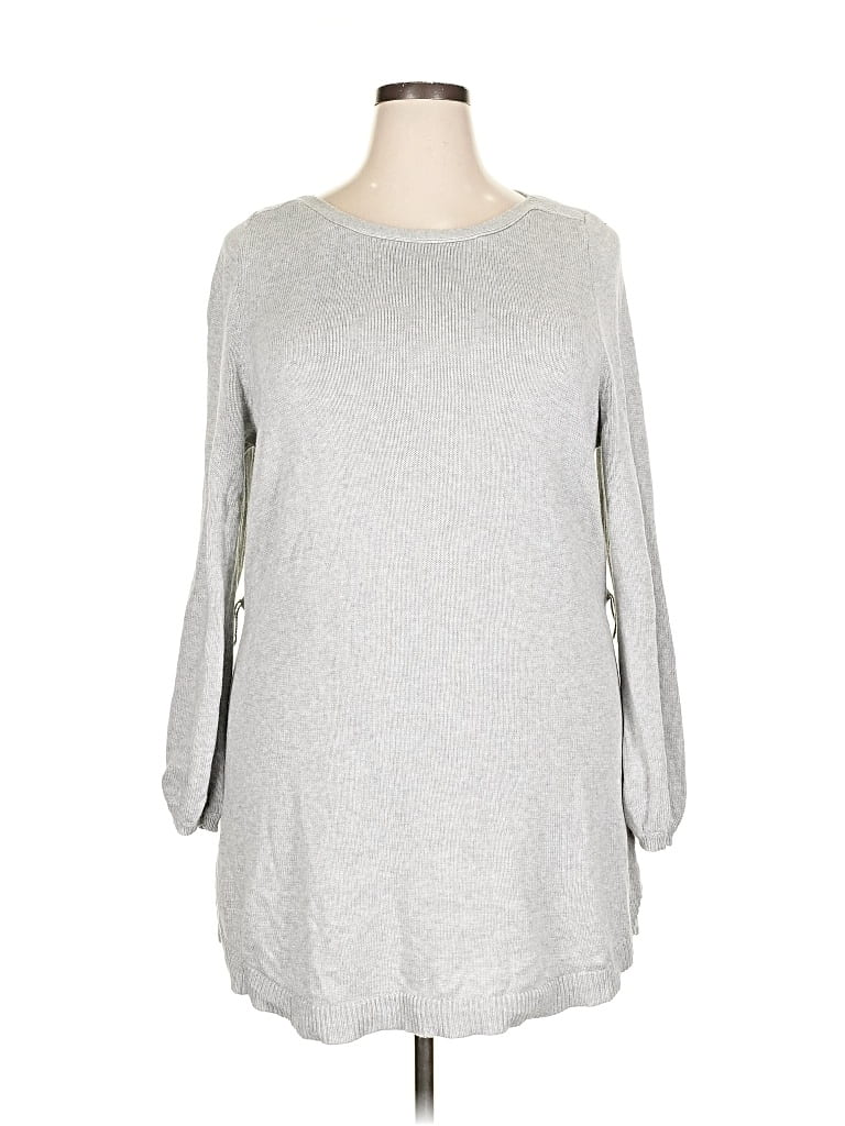 Pre-owned Lane Bryant Casual Dress In Gray