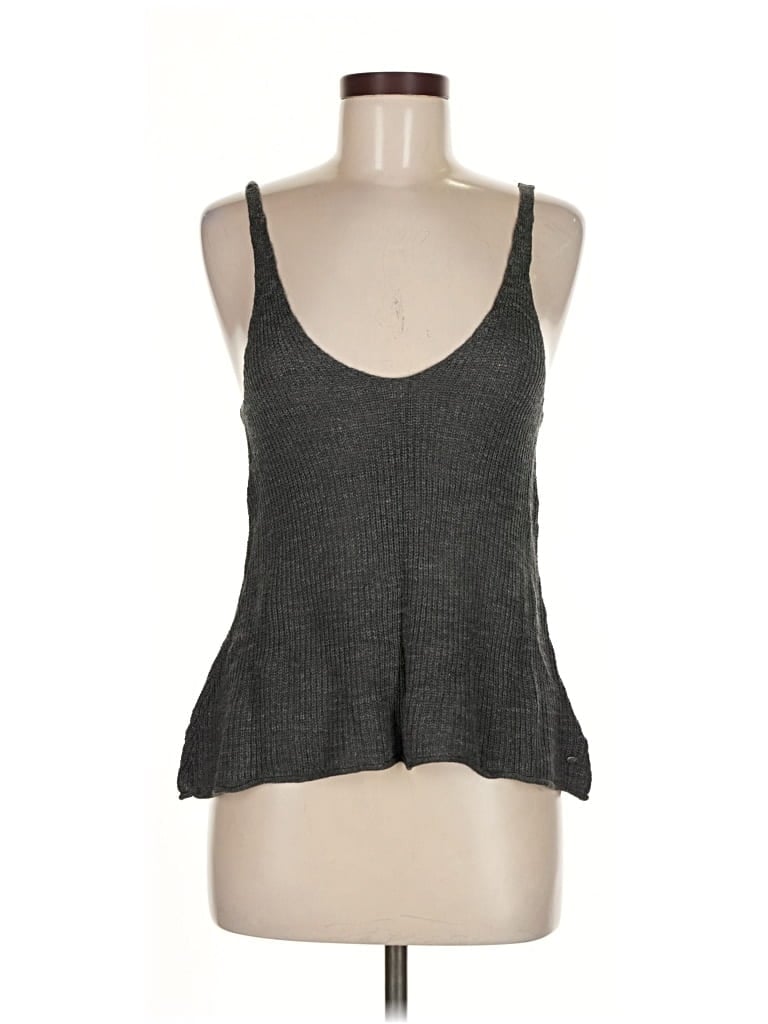 Pre-owned American Eagle Outfitters Tank Top Gray Halter Neckline Tops