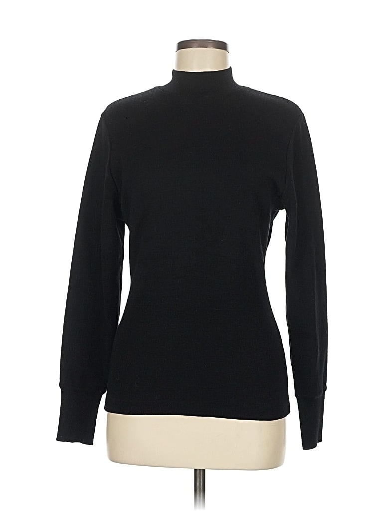 Pre-owned Assorted Brands Turtleneck Sweater In Black