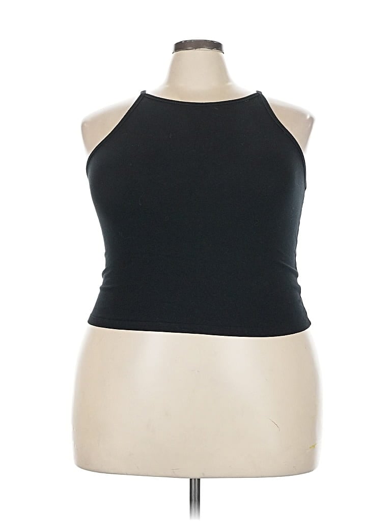 Pre-owned Torrid Tank Top Black Halter Neckline Tops
