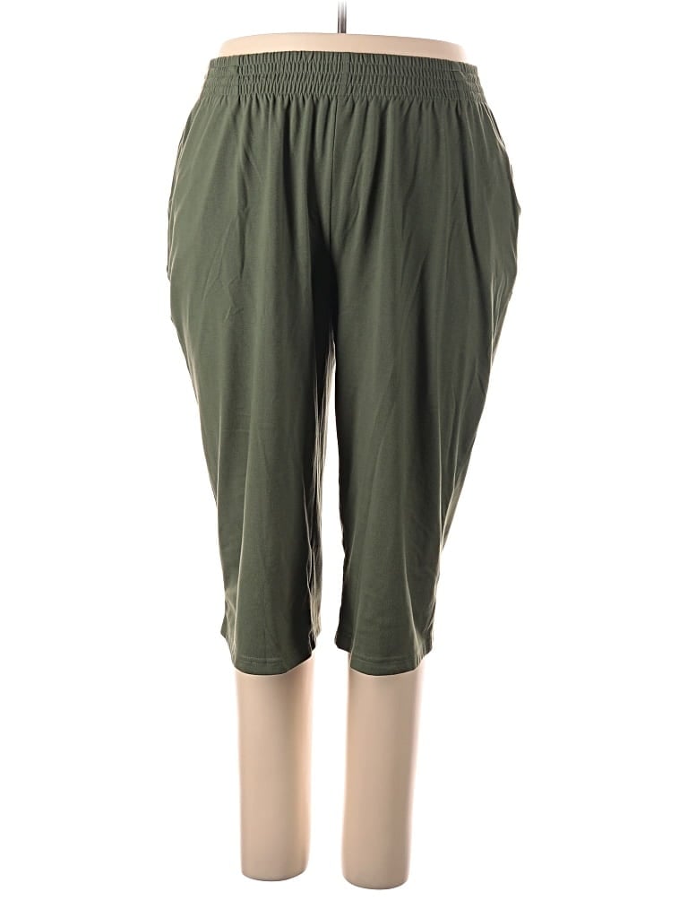 Pre-owned Woman Within Active Pants In Green