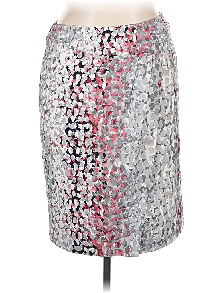 Pre-owned Ellen Tracy Casual Skirt In Silver