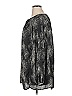 Sejour 100% Polyester Gray Black Long Sleeve Blouse Size 1X - photo 5