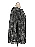 Sejour 100% Polyester Gray Black Long Sleeve Blouse Size 1X - photo 4