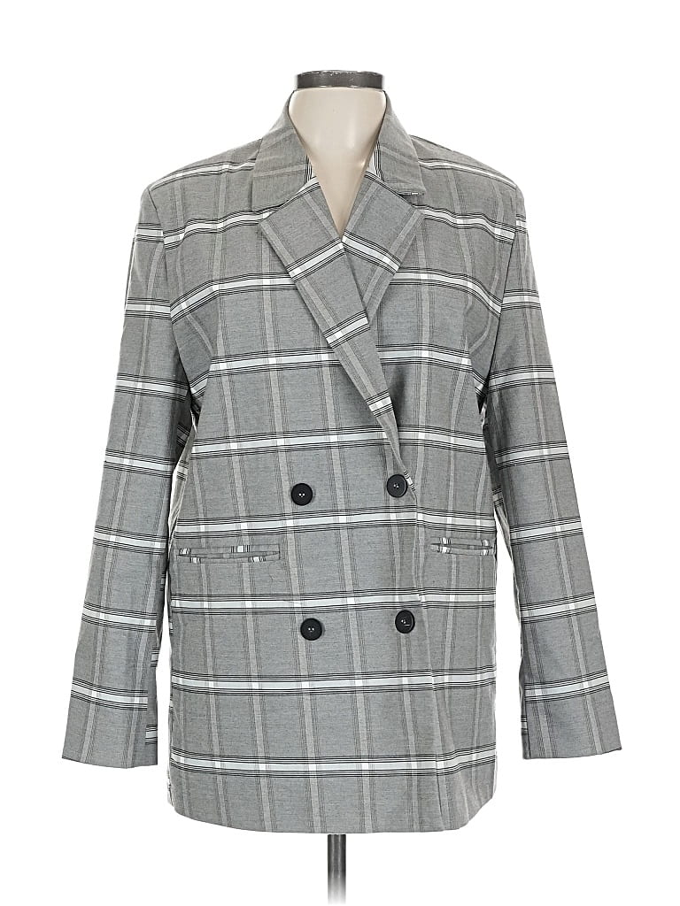 Pre-owned Forever 21 Coat In Gray