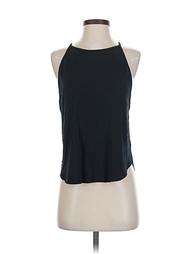 Pre-owned Strut This Tank Top Black Halter Neckline Tops