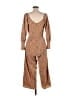 ASOS 100% Polyester Animal Print Brown Tan Jumpsuit Size 6 - photo 2