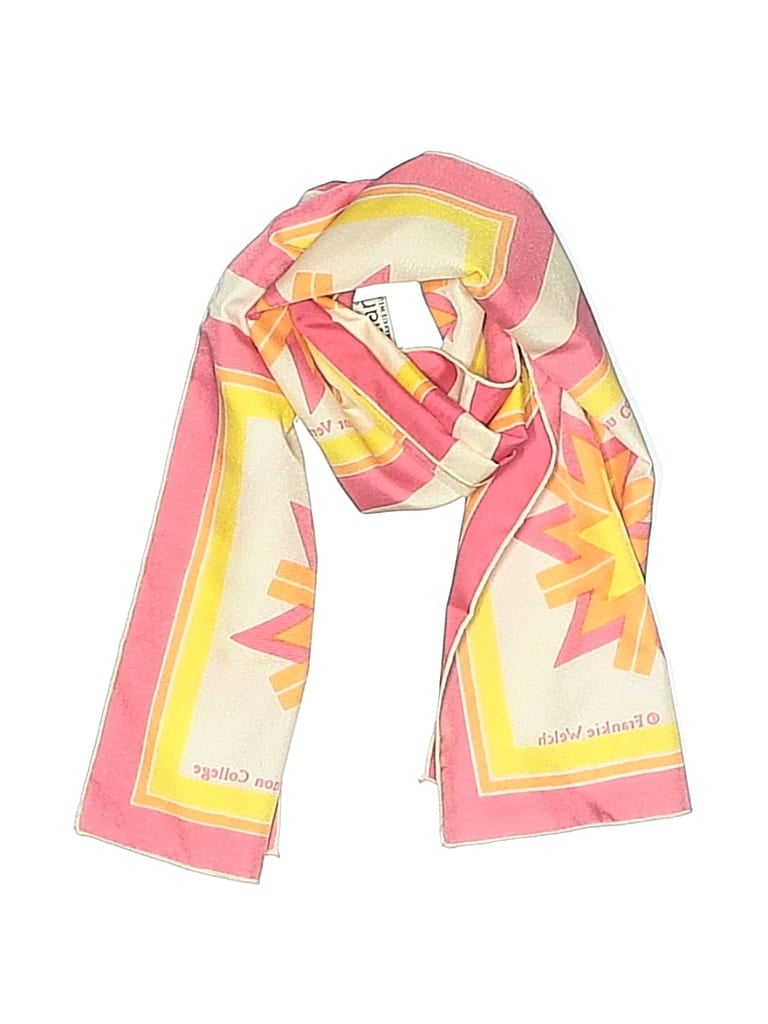 Pre-owned Assorted Brands Scarf In Pink