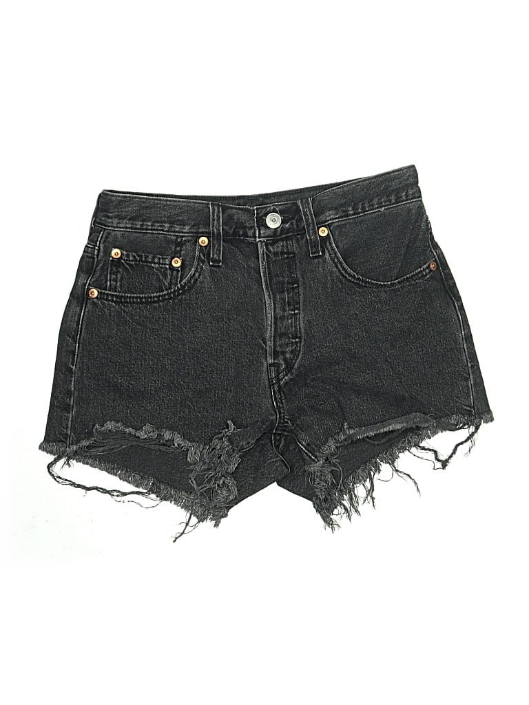 Pre-owned Levi's Denim Shorts In Gray