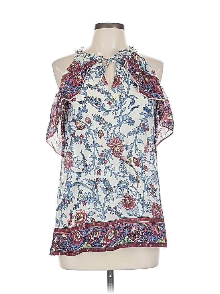 Pre-owned Point Sur Sleeveless Blouse In Blue