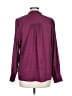 Ecru Burgundy Long Sleeve Blouse Size L - photo 2