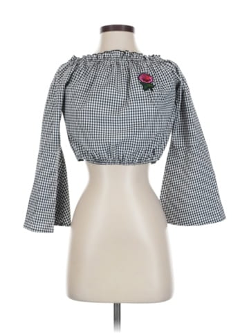 Timing 3/4 Sleeve Blouse (view 1)