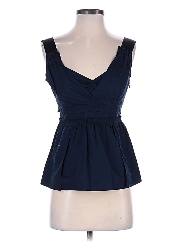 MIU MIU Pre-owned Sleeveless Blouse In Blue