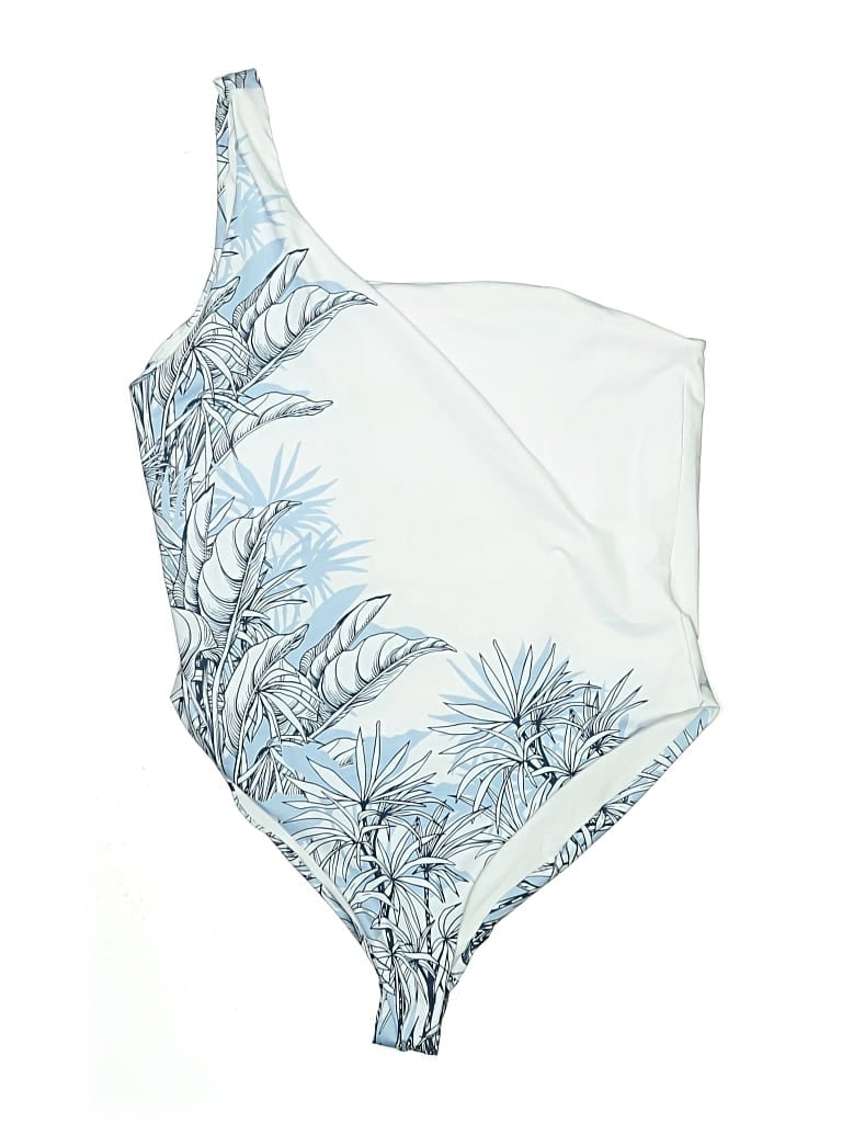 Pre-owned Fashion Nova One Piece Swimsuit In Blue