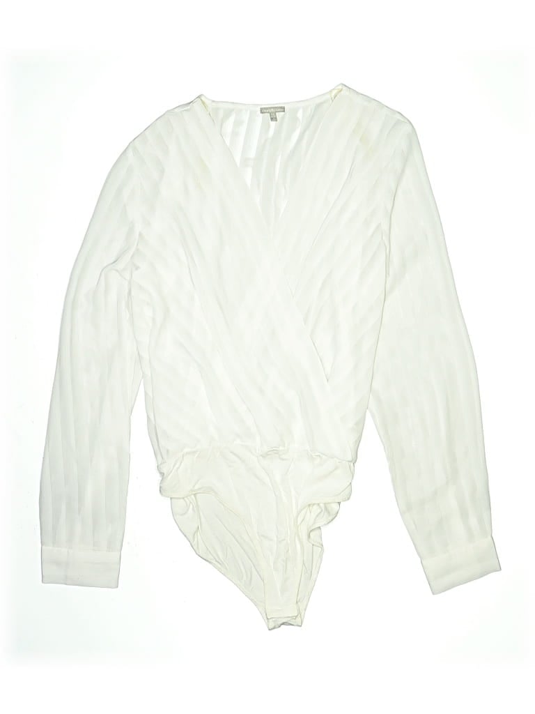 Pre-owned Charlotte Russe Bodysuit In White