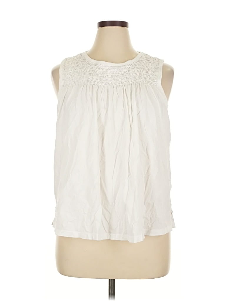 Pre-owned T.la Sleeveless T-shirt In White